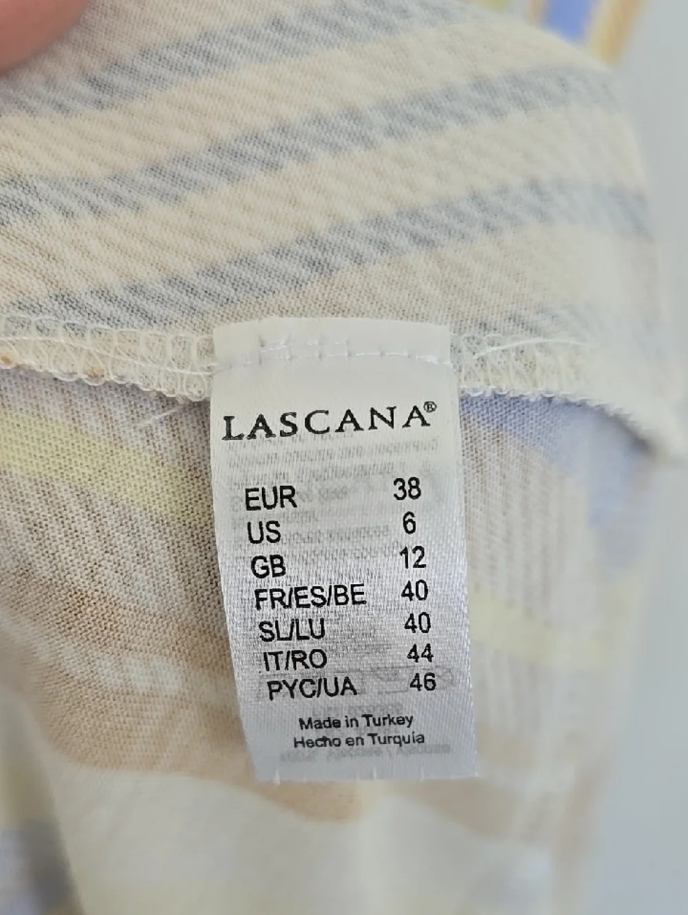 Lascana Off-Shoulder Striped Carmen Flounce Summer Dress in Yellow